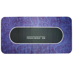 Tapete de poker "FLORÉAL" - retangular - 180 x 90 cm - 10 lugares - jerseys de neoprene.