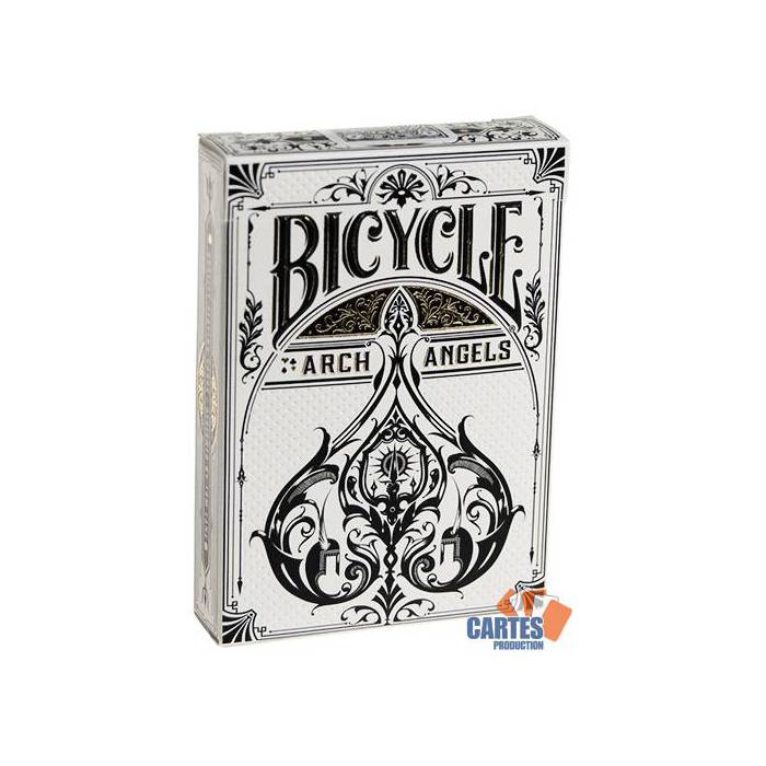 Bicycle Archangels – jeu de 54 cartes toilées plastifiées – format poker – 2 index standards