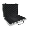 "ALU 200" storage case for 200 poker chips - aluminum imitation - Plastic bottom.