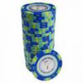 25-piece poker chip set "KILLER SHARK 1" - made of clay composite with metal insert - 14g