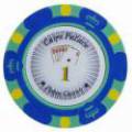 Rotolo di 25 chip da poker "KILLER SHARK 1" - in composito di argilla con inserto di metallo - 14g