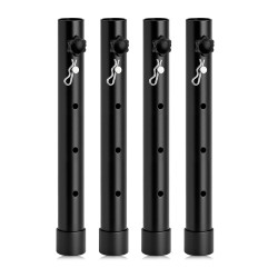 Lot de 4 réhausseurs de pieds de tables pliantes - jusqu'à 33 cm - 4 niveaux