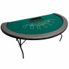 Black Jack table "CIRCUS" - folding legs - 7 players - with chip rack