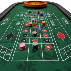 Table de roulette "PERSONNALISÉE" - 213 X 107 cm- - tapis en jersey néoprène