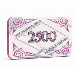 Poker chip "MARBLED 2500" -...
