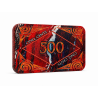 Plaque de poker "MARBRE 500" – en céramique – 8,5x5,2 cm