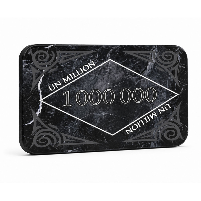 Pokerowa płytka "MARMUR 1000000" - ceramiczna - 8,5x5,2 cm