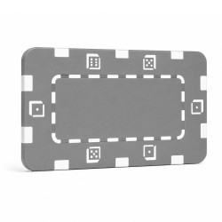 Plaque de poker "DICE GRIS" - en plastique ABS - 75 mm x 45 mm
