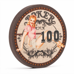 Poker chip "60's BEAUTY...