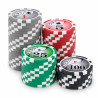 "YING YANG" Poker Chip Set - 300 chips in a carrying case - made of ABS plastic, with a metal insert - includes 2 decks of cards
