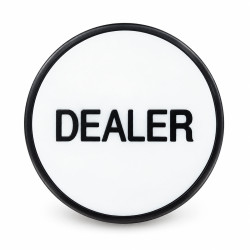 Bouton Dealer BICOLORE – 77cm – 2 faces différentes