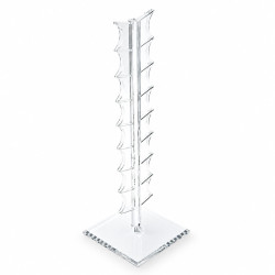 Presentation tower for 16 roulette chips - in plexiglass - 49.5cm