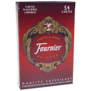 Fournier 32 cartes de luxe- Jeu de 32 cartes cartonnées plastifiées – format bridge – index standards