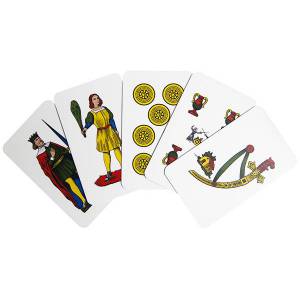 Modiano Siciliane N.96/10 PVC - Jeu de 40 cartes 100 % plastique