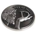 Card guard "GOD OF POKER" - 45mm - aus Metall - LIMITIERTE AUFLAGE