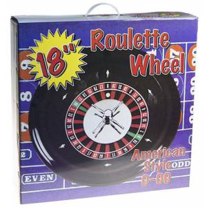 Amerikaans roulette "HOME CASINO" - Dubbele "00" - Diameter van 43 cm - Gemaakt van ABS-kunststof.