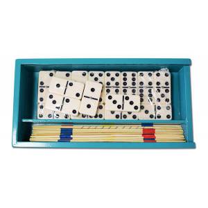 Wooden Dominoes and Mikado set.