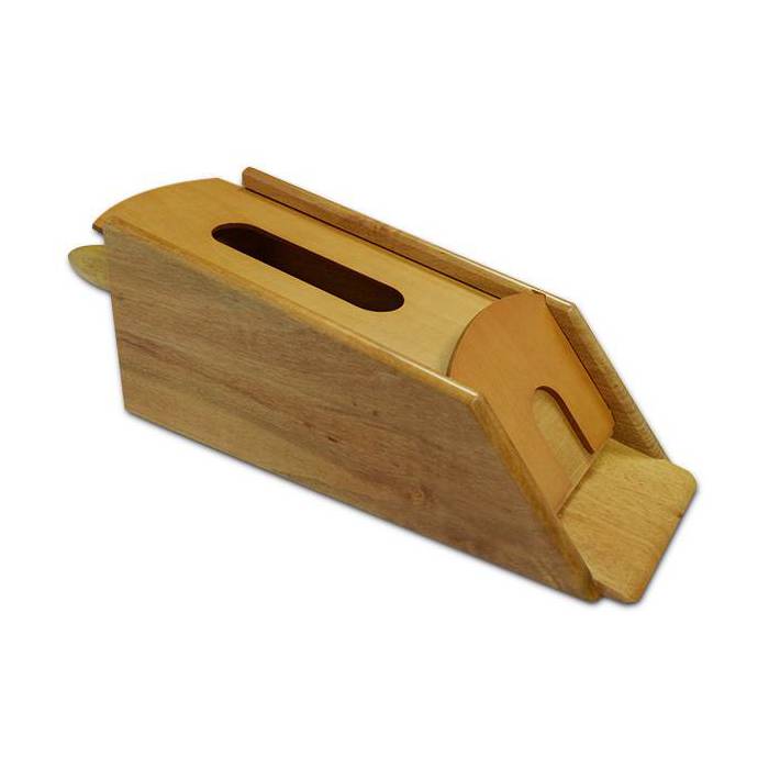 Sabot Luxe en Bois Naturel pour 6 jeux de cartes