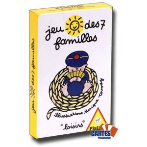 Jeu des 7 familles : Loisirs - jeu de 42 cartes cartonnées plastifiées - 7 familles de 6 cartes