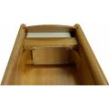 Sabot luxe "WOOD" - en Bois Naturel - pour 8 jeux de cartes