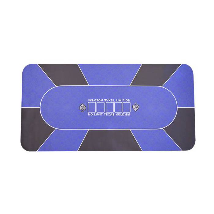 Tapis de poker rectangulaire en jersey néoprène NO LIMIT - 90/180 cm – 10 joueurs