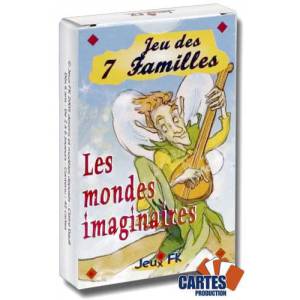 Jeu des 7 familles : Les mondes imaginaires - jeu de 42 cartes cartonnées plastifiées - 7 familles de 6 cartes