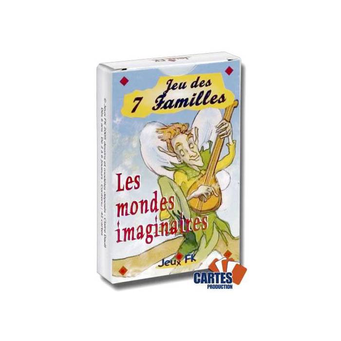 Jeu des 7 familles : Les mondes imaginaires - jeu de 42 cartes cartonnées plastifiées - 7 familles de 6 cartes