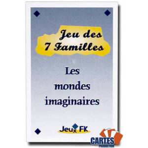 7 Families Game: Imaginary Worlds - Set of 42 laminated cardboard cards - 7 families of 6 cards.