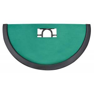 Black Jack table "ÉCO" - plain felt - folding legs - with chip storage rack