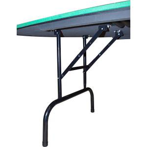 Table de Black Jack "ÉCO" - tapis uni - pieds pliants - avec rack de rangement pour jetons