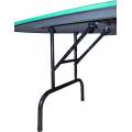 Black Jack table "ECO" - plain cloth - folding legs - with chip rack.