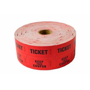 Rouleaux de Tickets de Tombola - par 5 - 5000 tickets