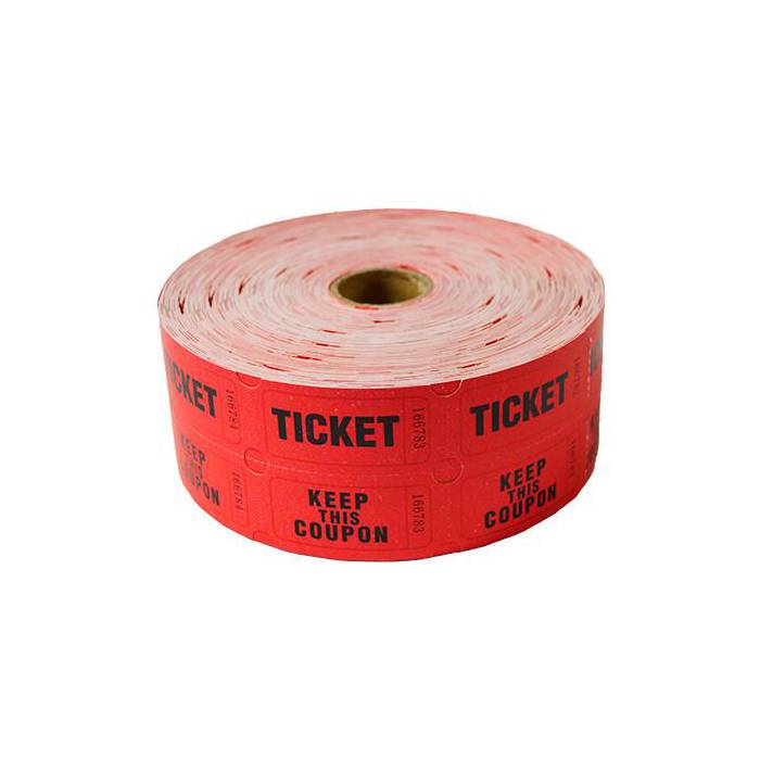 Rouleaux de Tickets de Tombola - par 5 - 5000 tickets