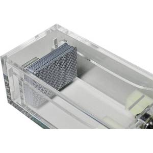 "ACRY" Storage Box - acrylic - 8 games - metal handle - lock closure.