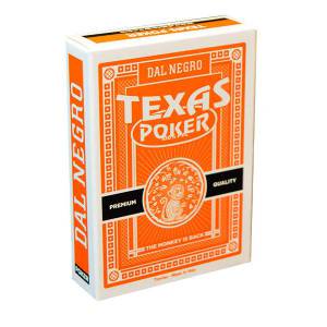 Dal Negro Texas Poker Monkey – jeu de 54 cartes 100% plastique – format poker – 2 index jumbo