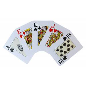 Dal Negro "TEXAS POKER MONKEY" - juego de 54 cartas 100% plástico - formato poker - 2 índices jumbo