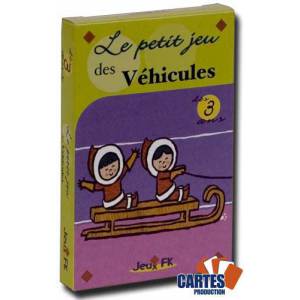 Le petit jeu des Véhicules - jeu de 32 cartes cartonnées plastifiées - convient aussi comme jeu de mariage ou mémo – 100 x 65