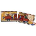 The little game of Vehicles - set of 32 laminated cardboard cards - also suitable as a wedding game or memory game - size: 100 x