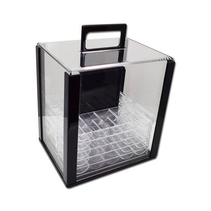 BIRD-CAGE pour 1000 jetons de poker avec racks de rangement