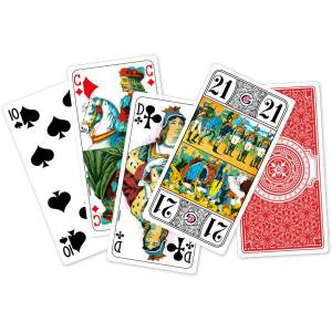 "TAROT EXPERT" Grimaud - set of 78 laminated plastic-coated cards.