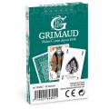 Grimaud Origine Belote em caixa de plástico - baralho de 32 cartas feitas de papelão plastificado - formato bridge