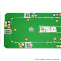 Poker-Matte "STUDSON" aus Neopren-Jersey – 126x57cm – für 6 bis 8 Spieler – mit Bet-Linie und Platz für den Flop.