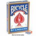 Bicycle Standard - Jeu de 54 cartes toilées plastifiées – format poker – 2 index standards