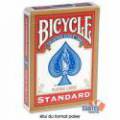 Bicicleta "RIDER BACK" Padrão - Baralho de 56 cartas com revestimento em tecido e plastificado - formato poker - 2 índices padrã