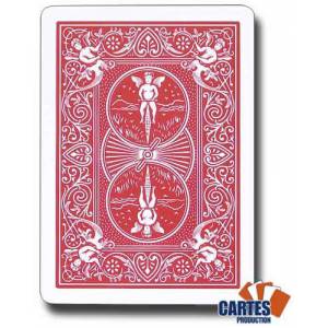 Bicycle "RIDER BACK" Standard - Set of 56 plastic-coated canvas cards - poker size - 2 standard indexes.