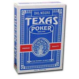 Dal Negro "TEXAS POKER MONKEY" – jeu de 54 cartes 100% plastique – format poker – 2 index jumbo