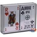 Coffret Grimaud Bridge OPTIC – 2 jeux de cartes cartonnées plastifiées – 2 index jumbo et 2 index standards – format bridge