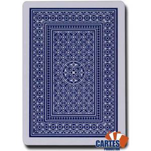 AVIATOR "POKER 914" Blau - Set mit 54 laminierten Kartonspielkarten - Pokerformat - 2 Standard-Indizes