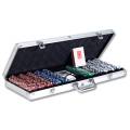 500 "DICE" Poker Chip Set - ABS Plastic with 11.5g Metal Insert - 2 Decks of Cards and Accessories