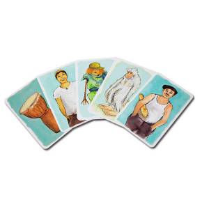 "BONJOUR ROBERT" - jeu de 52 cartes cartonnées plastifiées